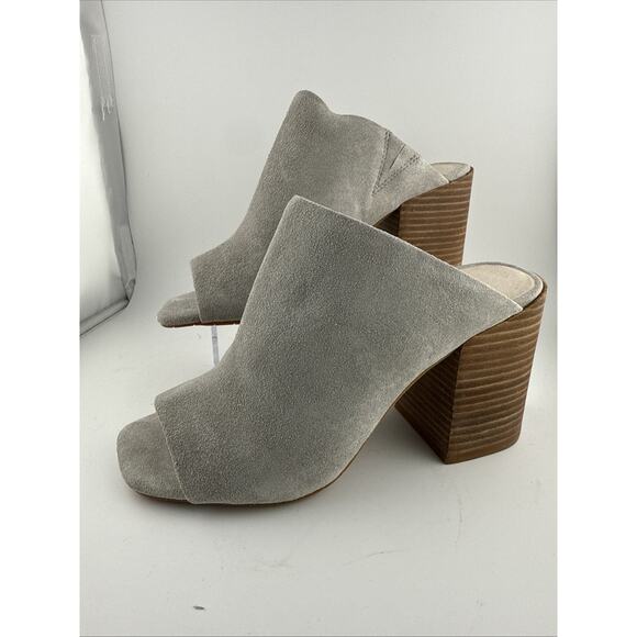 Kenneth Cole Karolina Mule Shoes Womens Light Gray Suede Open Toe Size 5 NWB - Picture 3 of 11